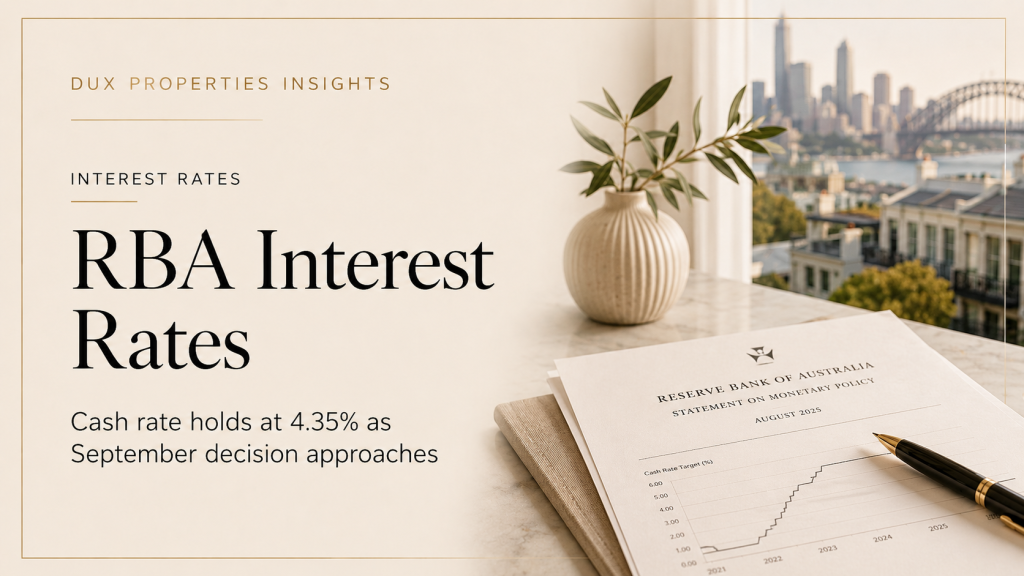 RBA interest rates and Sydney property market – Dux Properties Insights