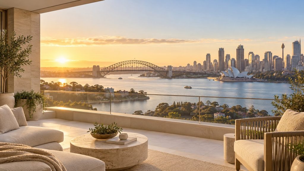 Sydney skyline overlooking the harbour / 悉尼海港城市景观